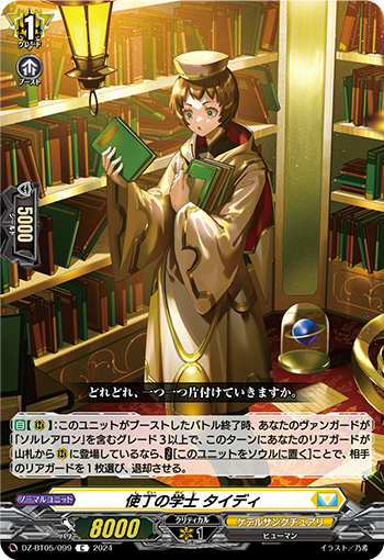 DZ/BT05/099C Academic of the Servant, Tidy