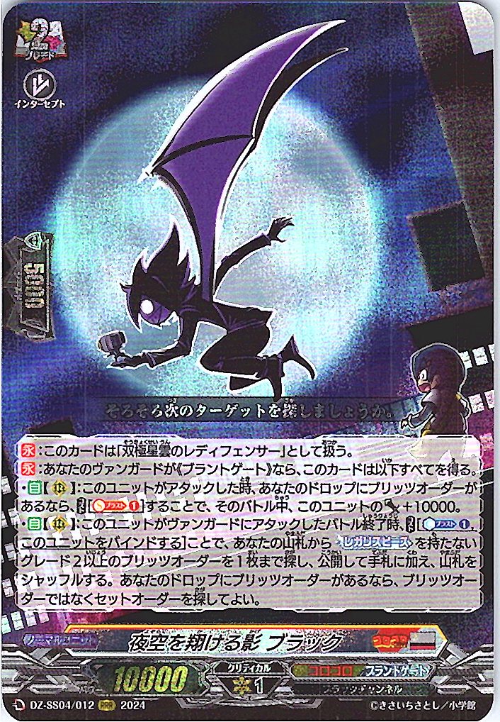 DZ/SS04/012RRR 夜空を翔ける影 ブラック 【別拠点在庫品B】