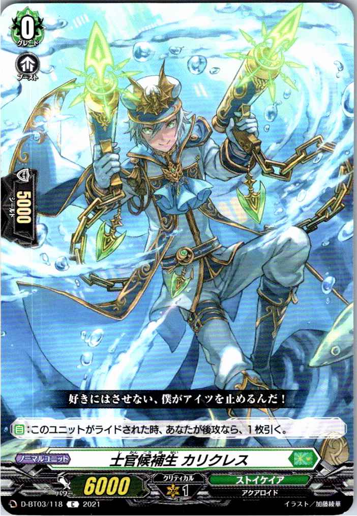 D/BT03/118C Cadet, Calicles