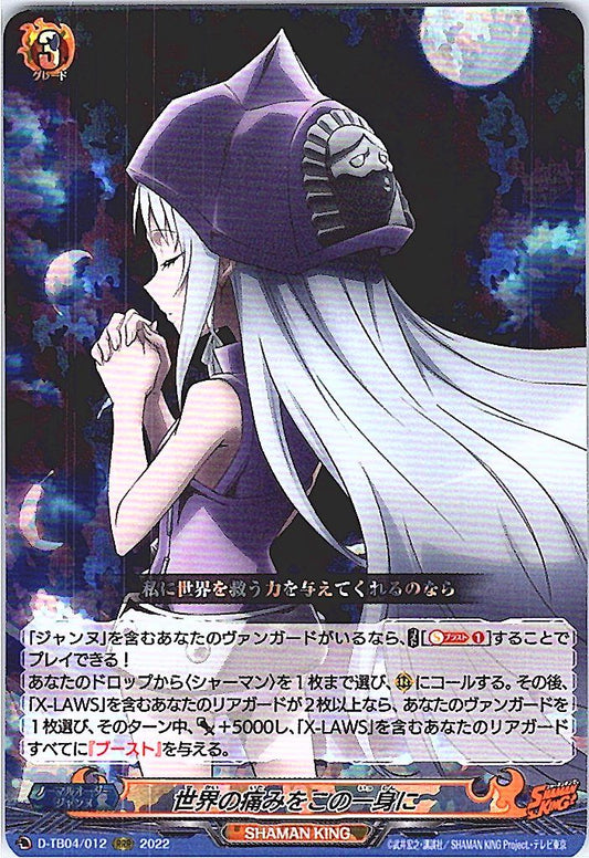 D/TB04/012RRR 世界の痛みをこの一身に 【別拠点在庫品B】