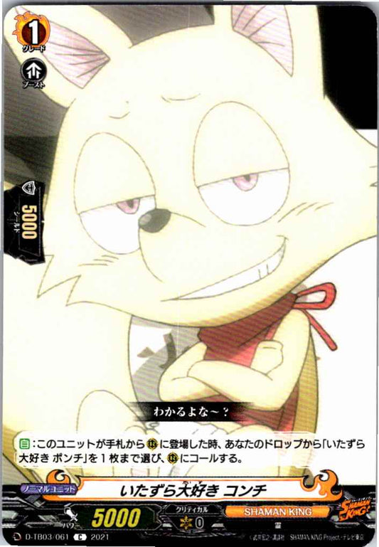D/TB03/061C いたずら大好き コンチ 【別拠点在庫品B】