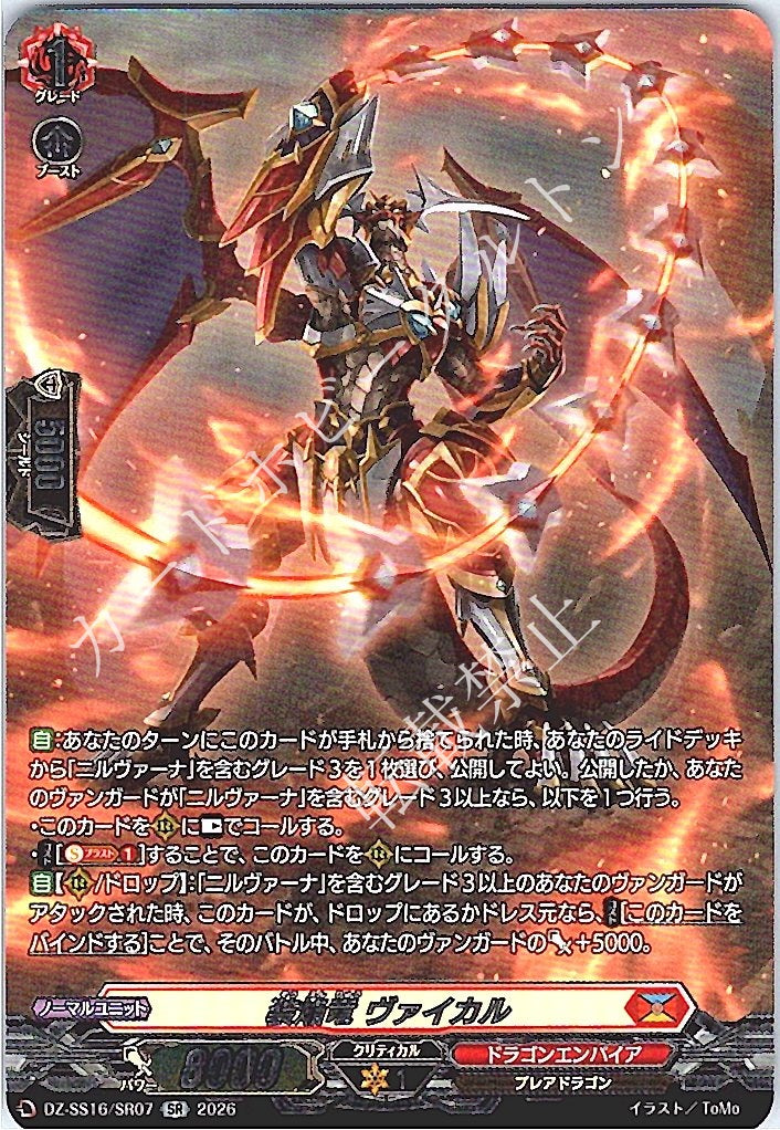 DZ/SS16/SR07SR Flaming Dragon, Vaikar
