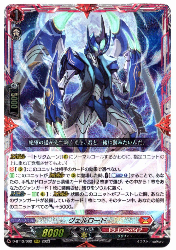 D/BT12/002RRR Velroad [In-store purchase item]