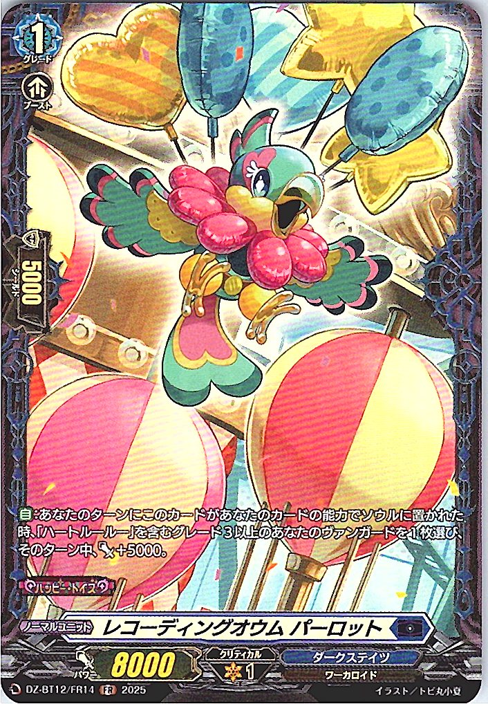 DZ/BT12/FR14FR レコーディングオウム パーロット