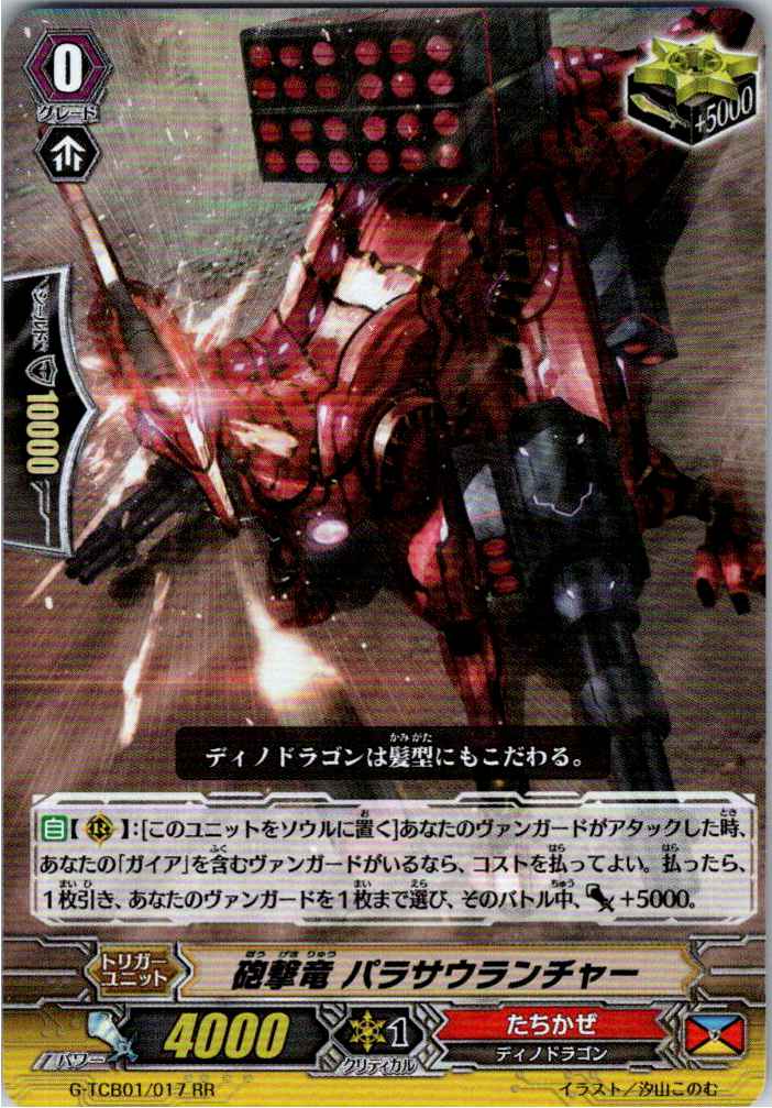 G/TCB01/017RR 砲撃竜 パラサウランチャー 【別拠点在庫品B】