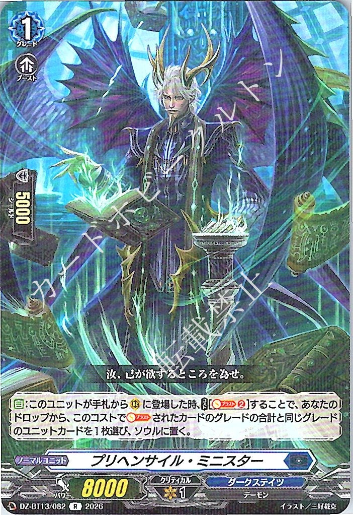 DZ/BT13/082R Prehensile Minister