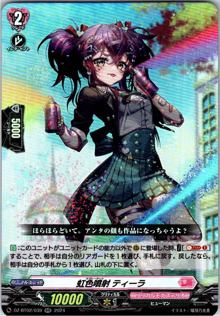 DZ/BT02/039RR Rainbow-colored Spray, Tiira
