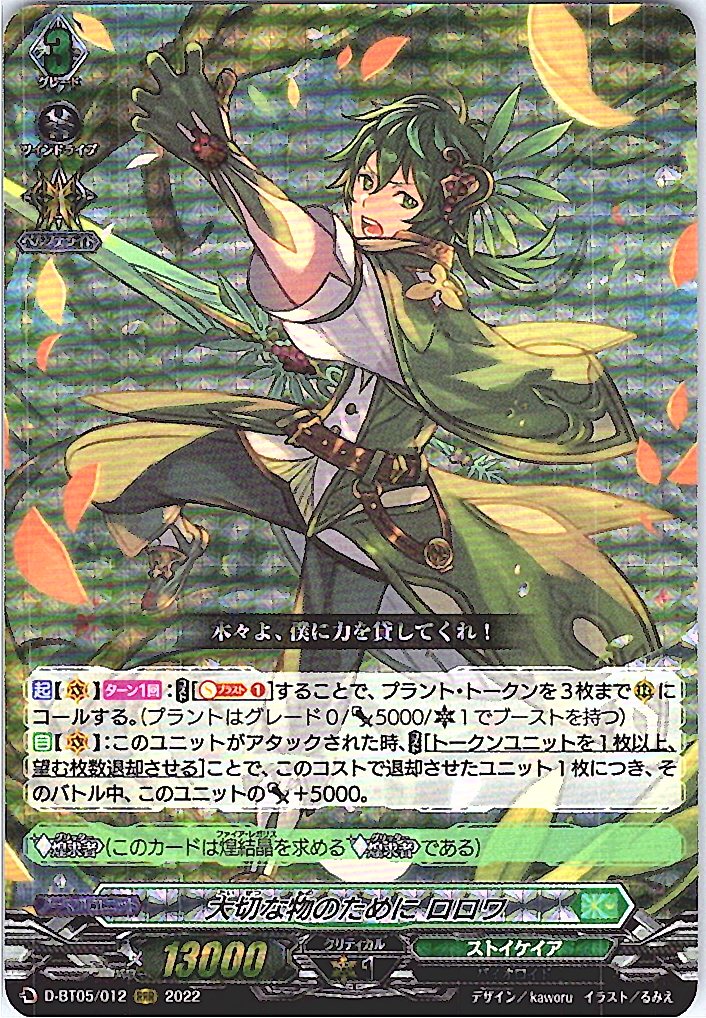 D/BT05/012RRR Rorowa for What's Important