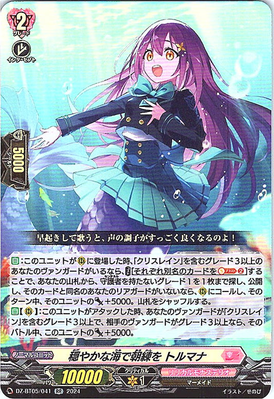 DZ/BT05/041RR 穏やかな海で朝練を トルマナ