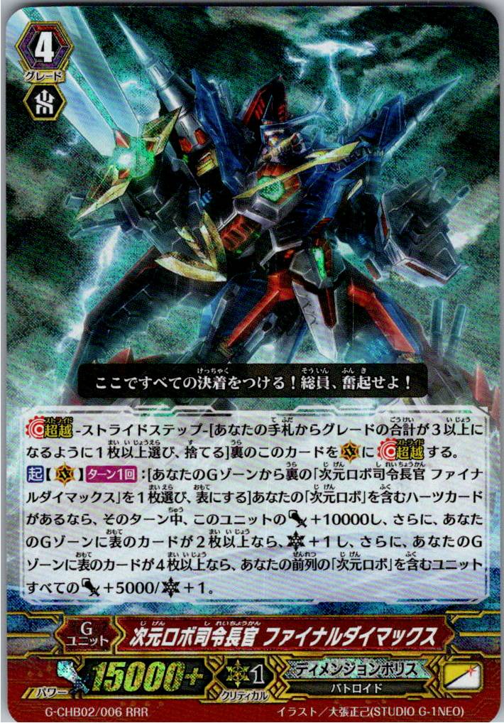 G/CHB02/006RRR Dimensional Robo Commander, Final Daimax [Warehouse Stock]