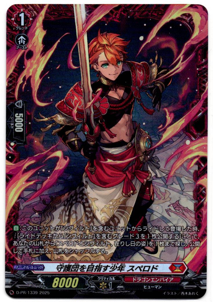 D/PR/1339 Sperodo, Boy Aiming to Be a Guardian [In-Store Purchase Item]