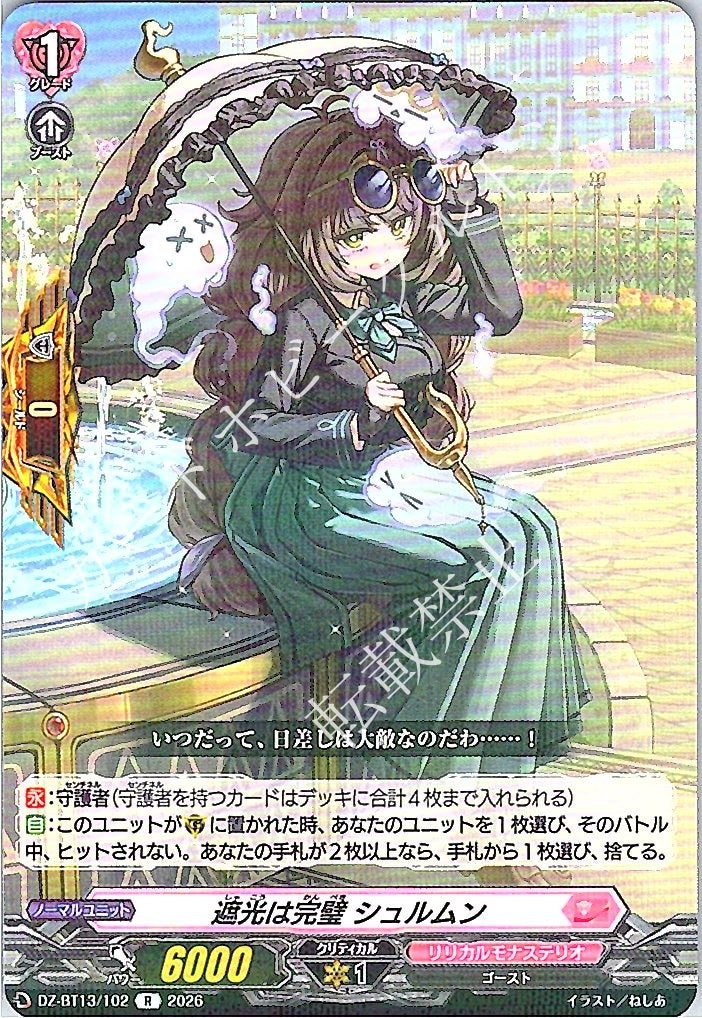 DZ/BT13/102R 遮光は完璧 シュルムン