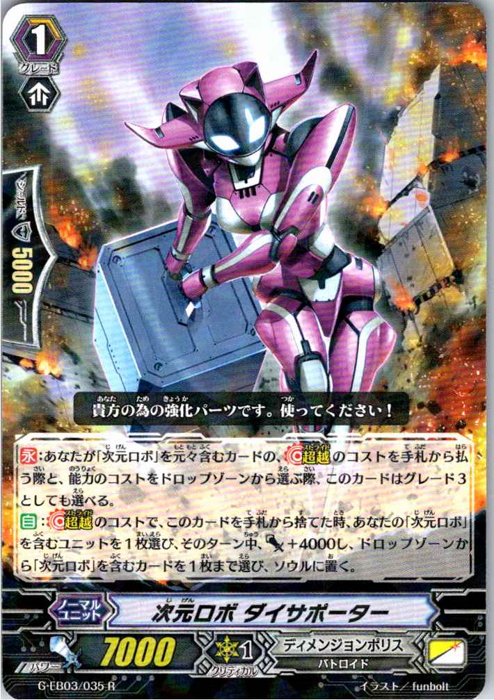 G/EB03/035R 次元ロボ ダイサポーター 【別拠点在庫品B】