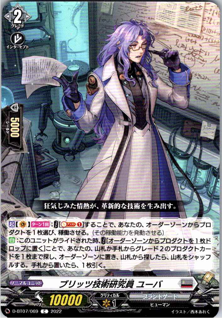 D/BT07/069C Blitz Technical Researcher, Uva