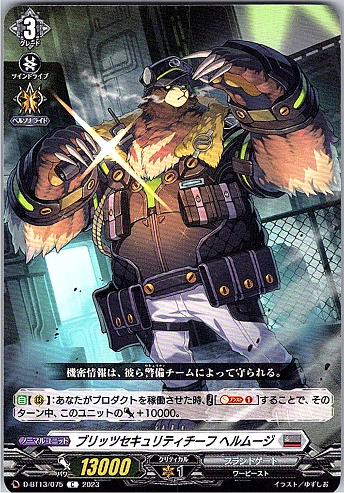 D/BT13/075C ブリッツセキュリティチーフ ヘルムージ