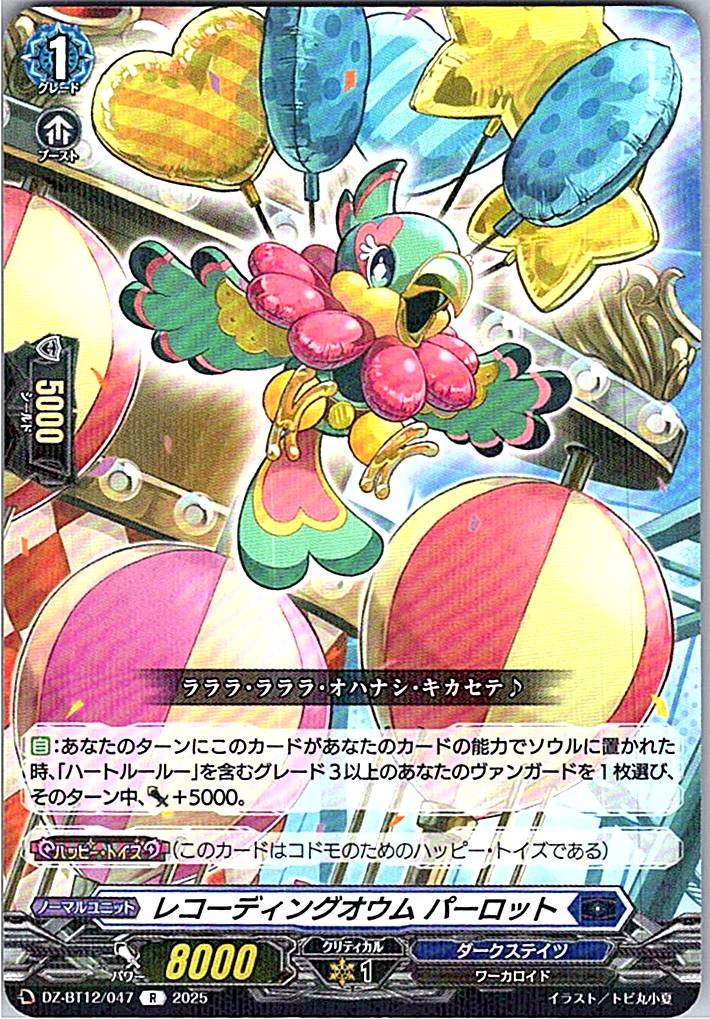 DZ/BT12/047R レコーディングオウム パーロット