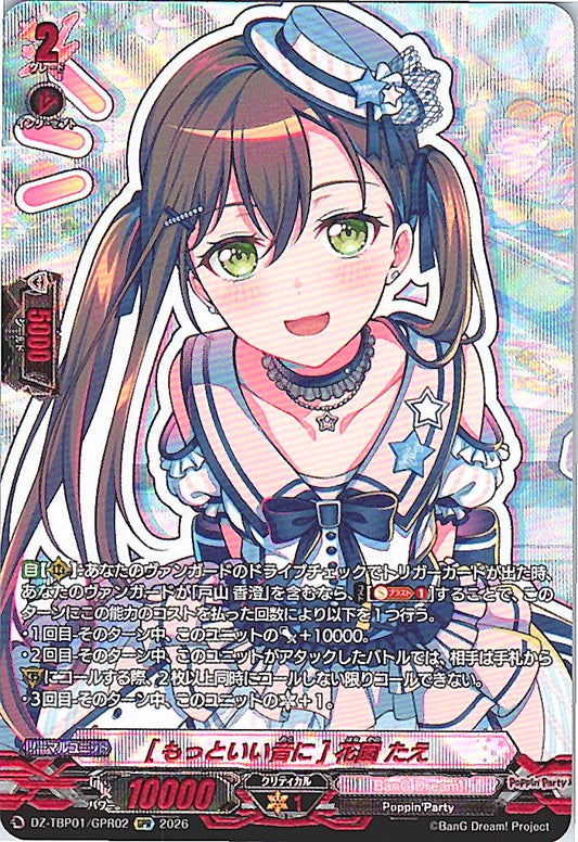 DZ/TBP01/GPR02GPR [もっといい音に] 花園 たえ