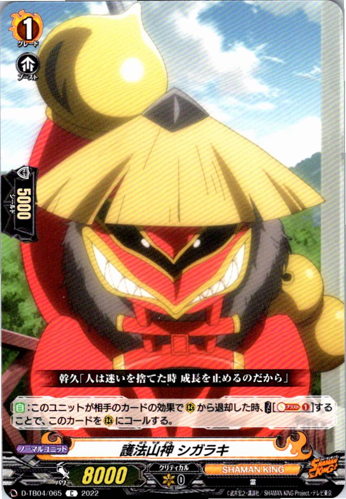 D/TB04/065C 護法山神 シガラキ 【別拠点在庫品B】