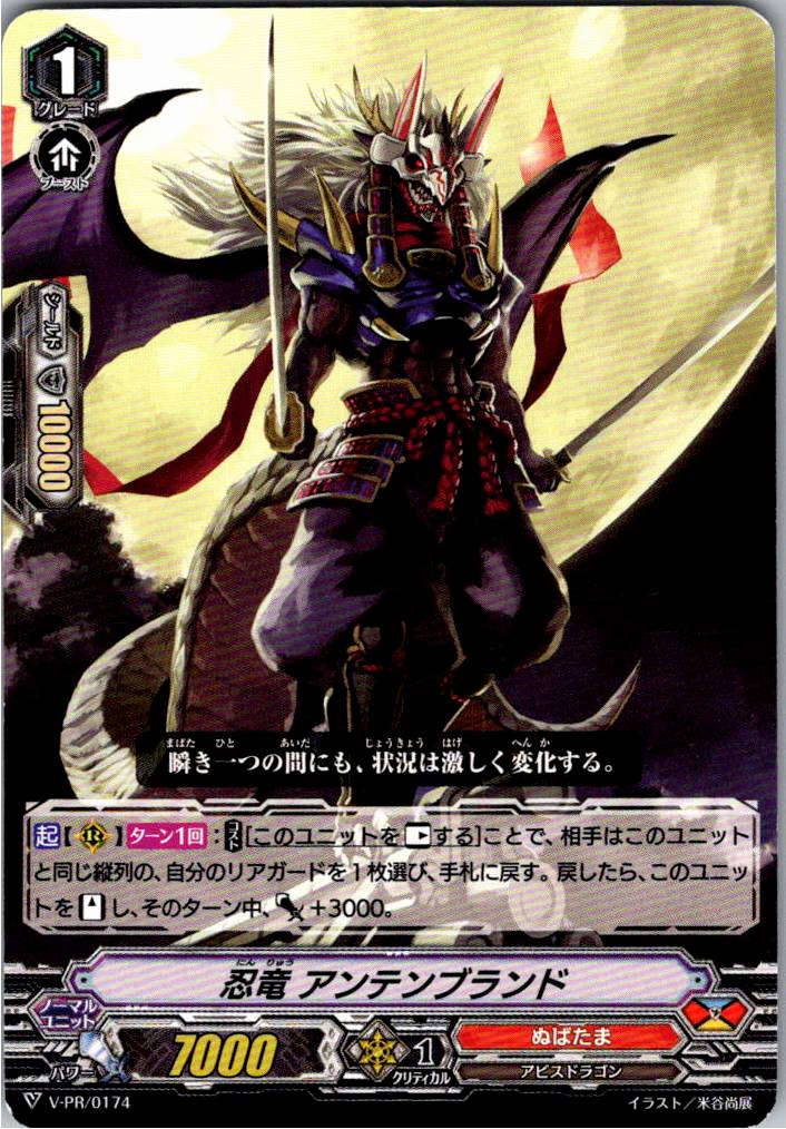 V/PR/0174PR 忍竜 アンテンブランド 【別拠点在庫品B】